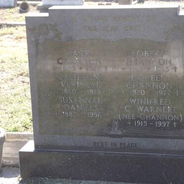 CHANNON :: VERMAAK :: DANIELS :: WARNEKE