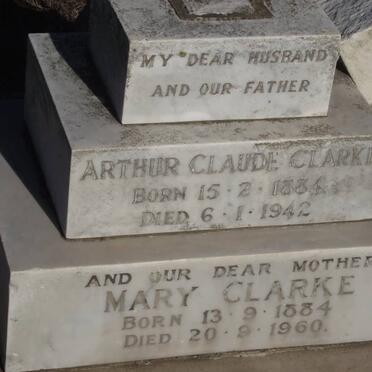 CLARKE Arthur Claude 1884-1942 &amp; Mary REID 1884-1960