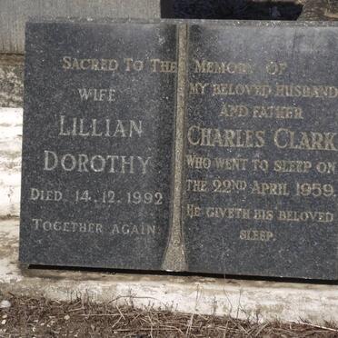 CLARKE Lillian Dorothy -1992 &amp; Charles -1959
