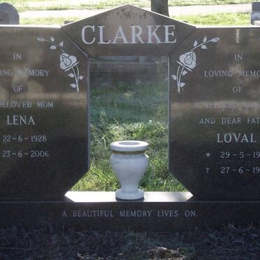 CLARKE Loval 1920-1978 &amp; Lena 1928-2006