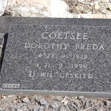 COETSEE Dorothy Freda 1929-1996