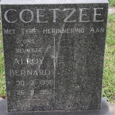 COETZEE Alroy Bernard 1950-1950