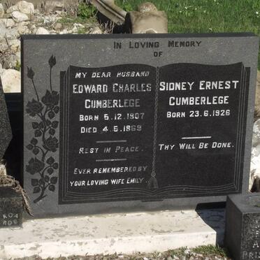 CUMBERLEGE Edward Charles 1907-1969 :: CUMBERLEGE Sidney Ernest 1926-