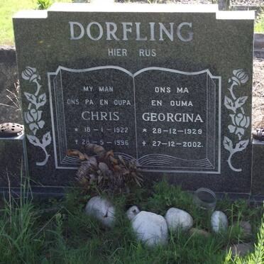 DORFLING Chris 1922-1996 &amp; Georgina 1929-2002