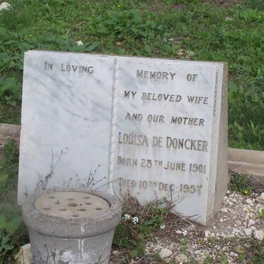 DONCKER Louisa, de 1901-1957