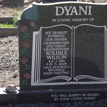 DYANI Xolisile Wilson 1914-2009