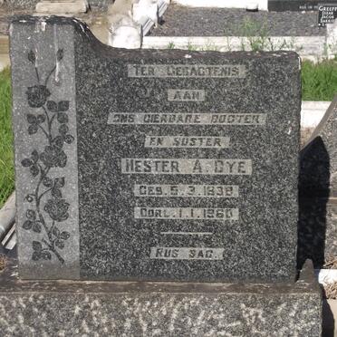 DYE Hester A. 1938-1960