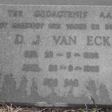 ECK D.J., van 1883-1956