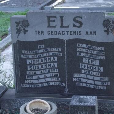 ELS Gert Hendrik 1906-1978 &amp; Johanna Susanna JACOBS 1908-1968