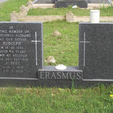 ERASMUS Rudolph -1954 :: ERASMUS Aubrey 1935-1988