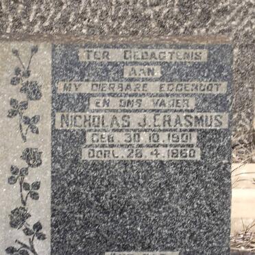 ERASMUS Nicholas J. 1901-1960