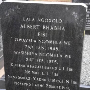 FIBI Albert Bhabha 1948-1975