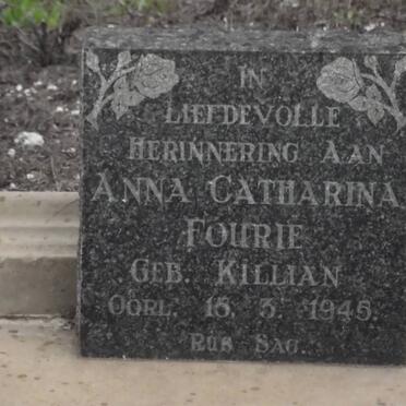 FOURIE Anna Catherina nee KILLIAN -1945