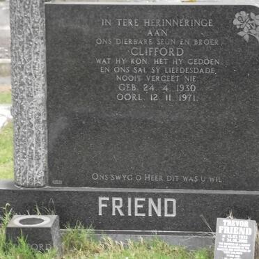 FRIEND Clifford 1930-1971