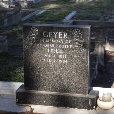 GEYER Leslie 1927-1984