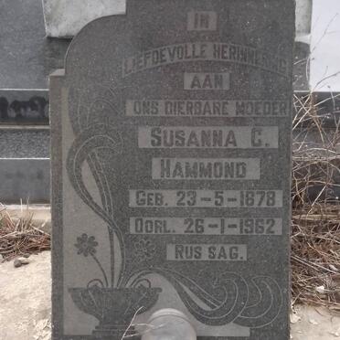 HAMMOND Susanna C. 1878-1962