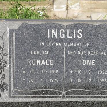 INGLIS Ronald 1918-1978 &amp; Ione 1922-1955