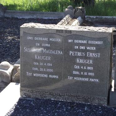 KRUGER Petrus Ernst 1909-1955 &amp; Susannah Magdalena 1914-2006