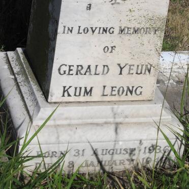 KUM LEONG Gerald Yeun 1936-1949