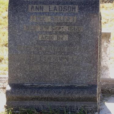 LADSON Ann MILLER -1955 &amp; William Benjamin -1963