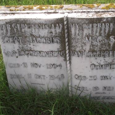 LOGGERENBERG Gert Jacobus, van 1904-1948 :: LOGGERENBERG M.C.S., van 1922-1951