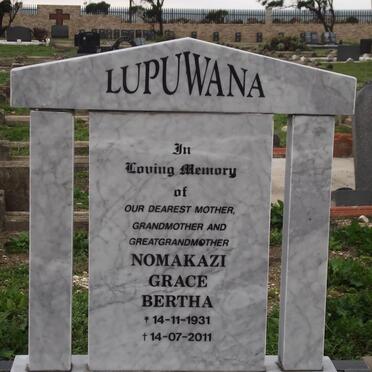 LUPUWANA Nomakazi Grace Bertha 1931-2011