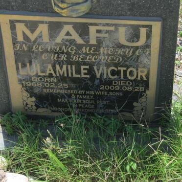 MAFU Lulamile Victor 1968-2009