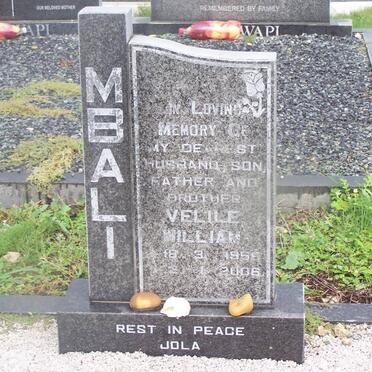 MBALI Velile William 1956-2006
