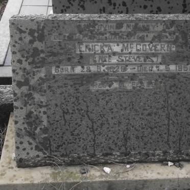 Mc GOVERN Ericka nee STEVENS 1926-1958
