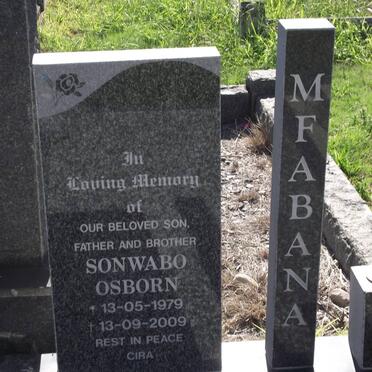 MFABANA Sonwabo Osborn 1979-2009