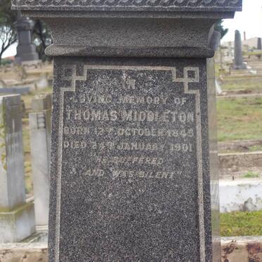 MIDDLETON Thomas 1845-1901