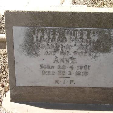 MURRAY James 1857-1917 &amp; Annie 1861-1918