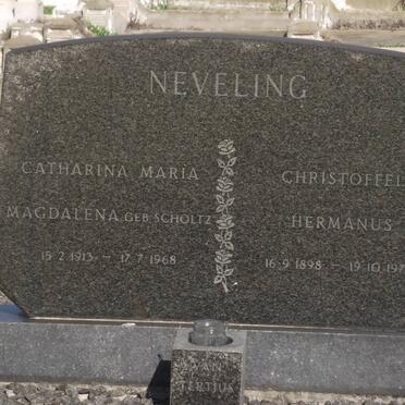 NEVELING Christoffel Hermanus 1898-1970 &amp; Catharina Maria Magdalena SCHOLTZ 1913-1968