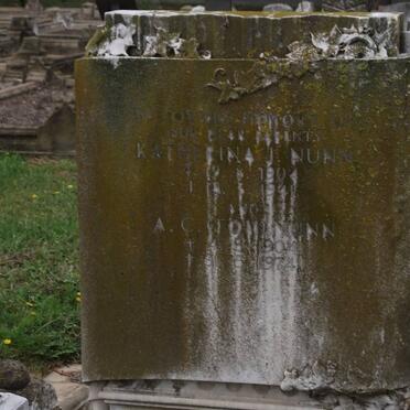 NUNN Katherina J. 1904-1941 &amp; A.C. 1904-1974