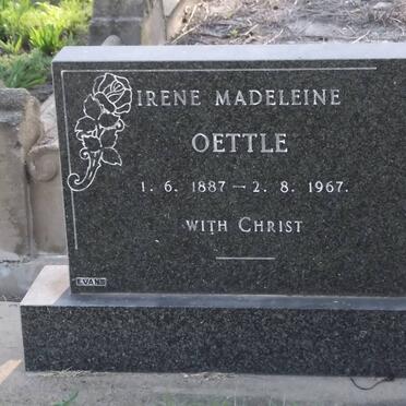 OETTLE Irene Madeleine 1887-1967