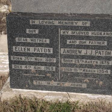 PATON Andrew J.J. 1875-1954 &amp; Ellen 1880-1969