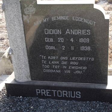 PRETORIUS Gidion Andries 1909-1938
