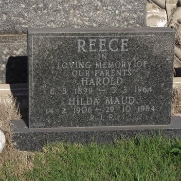 REECE Harold 1899-1964 &amp; Hilda Maud 1906-1984