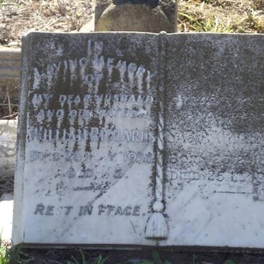 RICHARDS William -1938 &amp; Sabina 1880-1968