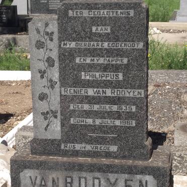 ROOYEN Philippus Renier, van 1935-1961