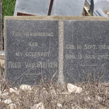 ROOYEN Fred, van 1924-1957