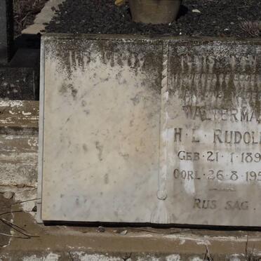 RUDOLPH Walterman H.L. 1896-1957