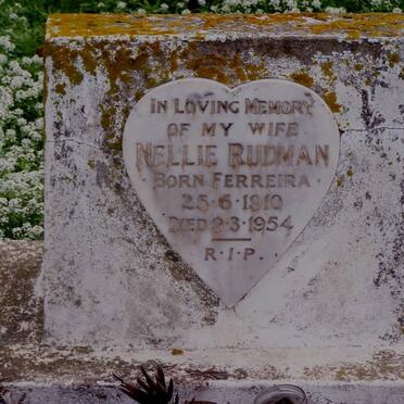 RUDMAN Nellie nee FERREIRA 1910-1954
