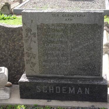 SCHOEMAN Laetitia nee NEL 1935-1966