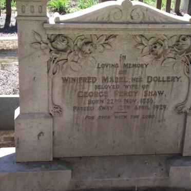 SHAW Winnifred Mabel nee DOLLERY 1886-1929