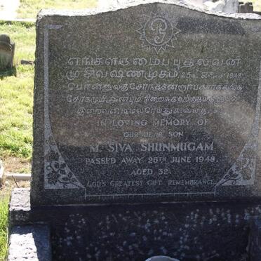 SHUNMUGAM M. Siva -1948