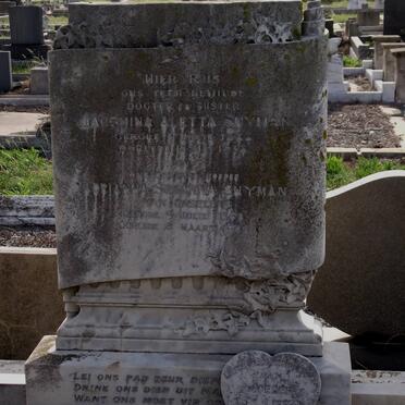 SNYMAN Jacomina Aletta 1888-1938 :: SNYMAN Adrianna Susanna nee VAN ONSELEN 1863-1944