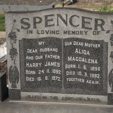 SPENCER Harry James 1892-1972 &amp; Alida Magdalena 1896-1982