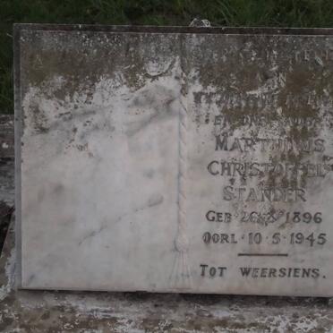 STANDER Marthinus Christoffel 1896-1945