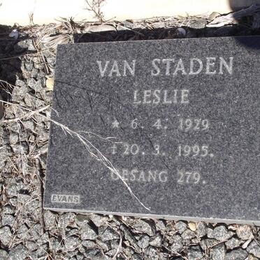 STADEN Leslie, van 1929-1995